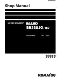 Komatsu – Mobile Crusher – GALEO – BR380JG-1E0 – Shop Manual 