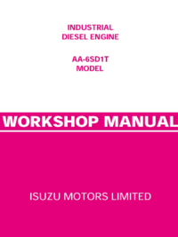 ISUZU – AA-6SD1T – Industrial Diesel Engine – Workshop Manual