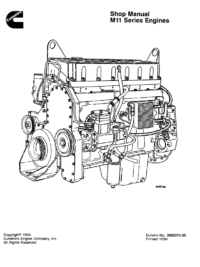 Cummins – Engine – M11 Series – Shop Manual – 3666075-00