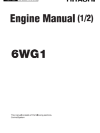 Hitachi – 6WG1 – Part No : KM-6WG1-E-01 – Engine Manual Vol 2