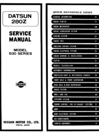 Datsun – 280Z – 1977 – Service Manual