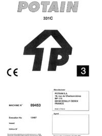 Potain – 331C – Operation & Maintenance Manual