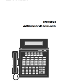 Tone Commander – 2260d – Attendant’s Guide