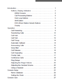 Tone Commander – 2260d – Attendant’s Guide