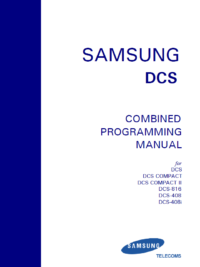 Samsung – DCS – Programming Manual