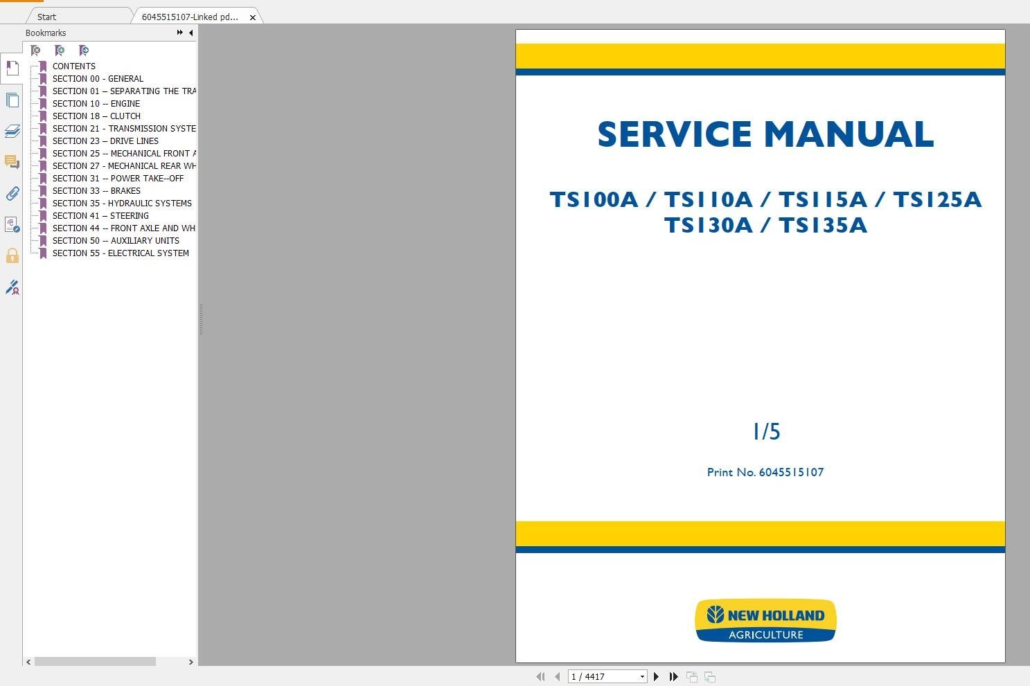 New Holland – Agriculture Equipment – Service Manuals – Update [11.2018]