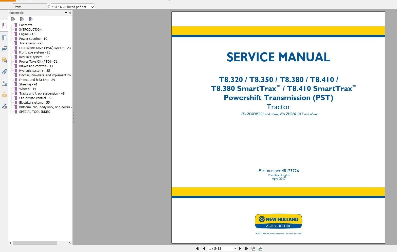 New Holland – Agriculture Equipment – Service Manuals – Update [11.2018]