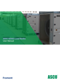 ASCO – FROMENT – 3000 SERIES Load Banks – User Manual