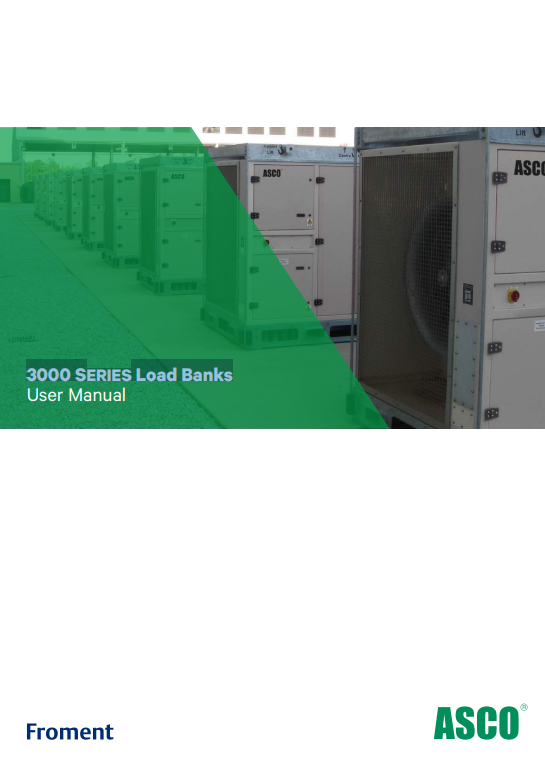 ASCO – FROMENT – 3000 SERIES Load Banks – User Manual