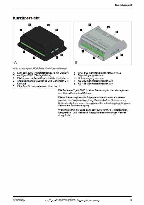 WOODWARD – easYgen-3000 Series Genset Controller Manual