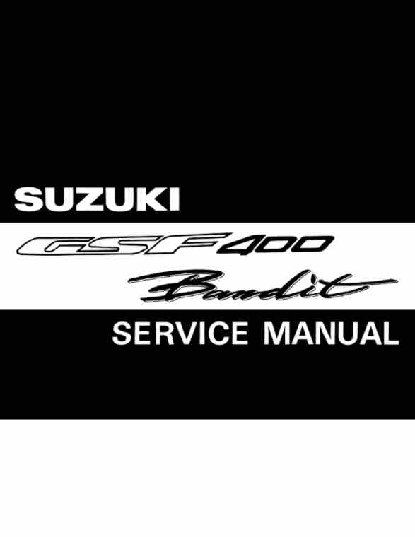 Suzuki – GSF400 Bandit 1989-2007 – Service Manual