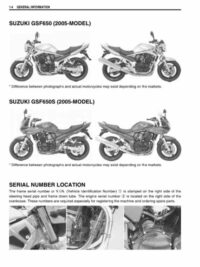 Suzuki – GSF650 Bandit 2005-2006 – Service Manual