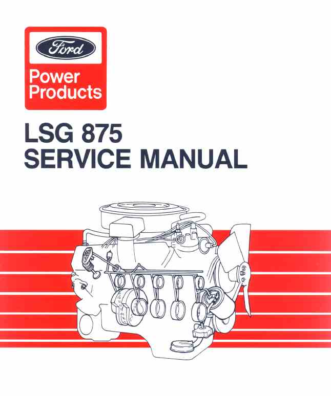 194-208 Ford LSG875 460CID Engine Service manual (Apr1992)