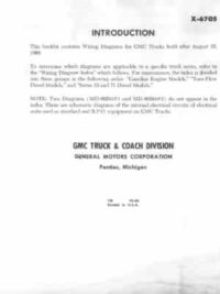 GMC TRUCK – X6705 – 1967 – Wiring Diagrams Manual