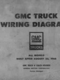 GMC TRUCK – X6705 – 1967 – Wiring Diagrams Manual