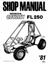 Honda Odyssey ATV FL250 1981 Service Manual