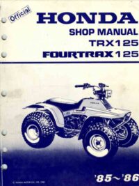 Honda TRX 125 Service Repair Manual