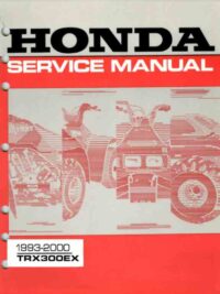 Honda TRX300ex 1993-2000 Service & Repair Manual