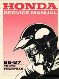 Honda TRX70 1986-1987 Service Manual