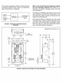 ModLon II Gateway Kit 541−1149 C673 Installation Manual