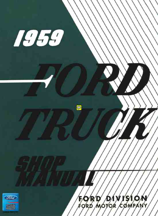 Ford 223ci 1959 Ford Truck Shop Manual Engine