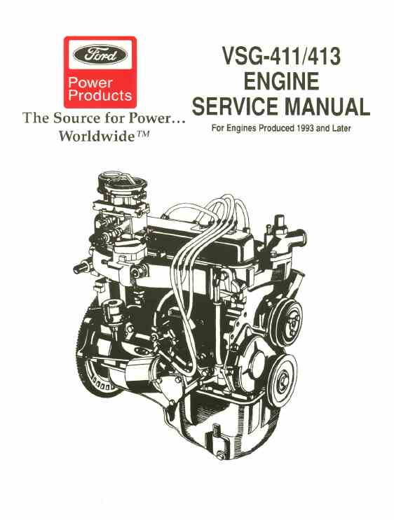 194-294 Ford VSG411 VSG413 (1993 & later) Engine Service manual