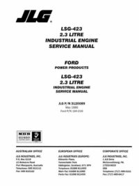 194-216 Ford LSG-423 2.3L Industrial Engine Service manual (May1986)