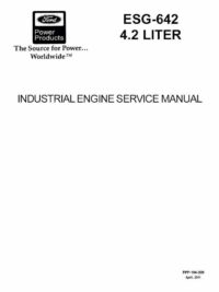 194-309 Ford ESG642 4.2L Industrial Engine Service manual