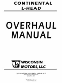 Continental 4&6 cyl L-Head Engine Overhaul Manual