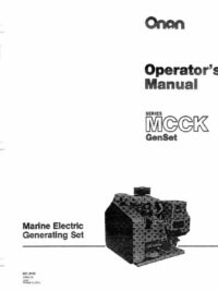 927-0121 Onan MCCK (spec H) Marine Genset Operators manual (03-1983)