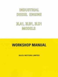 981-0525 Onan HDCAA HDCAB HDCAC HDCAD (spec A-D) Isuzu 3LA1 3LB1 3LD1 Diesel Engine Workshop Service manual 2nd Ed (04-1994)