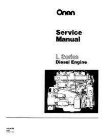 934-0750 Onan L series (L317 L423 L634 L634T) Diesel Engine Service manual (06-1986)