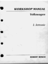 Volkswagen – L Jetronic – Workshop Manual