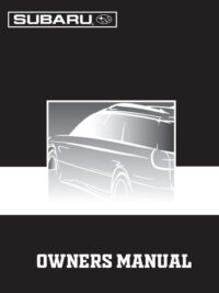 Subaru 2016 Forester Owners Manual