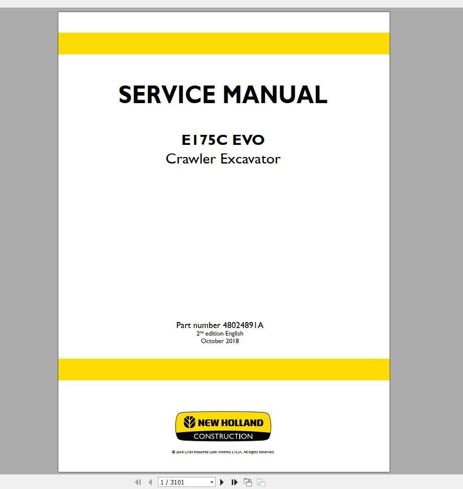 New Holland AG Agricultural Service Manual Updated [11.2020]