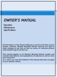 Genesis-2020-G70-Owners Manual