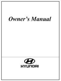 Hyundai-2004-Elantra-Owners Manual